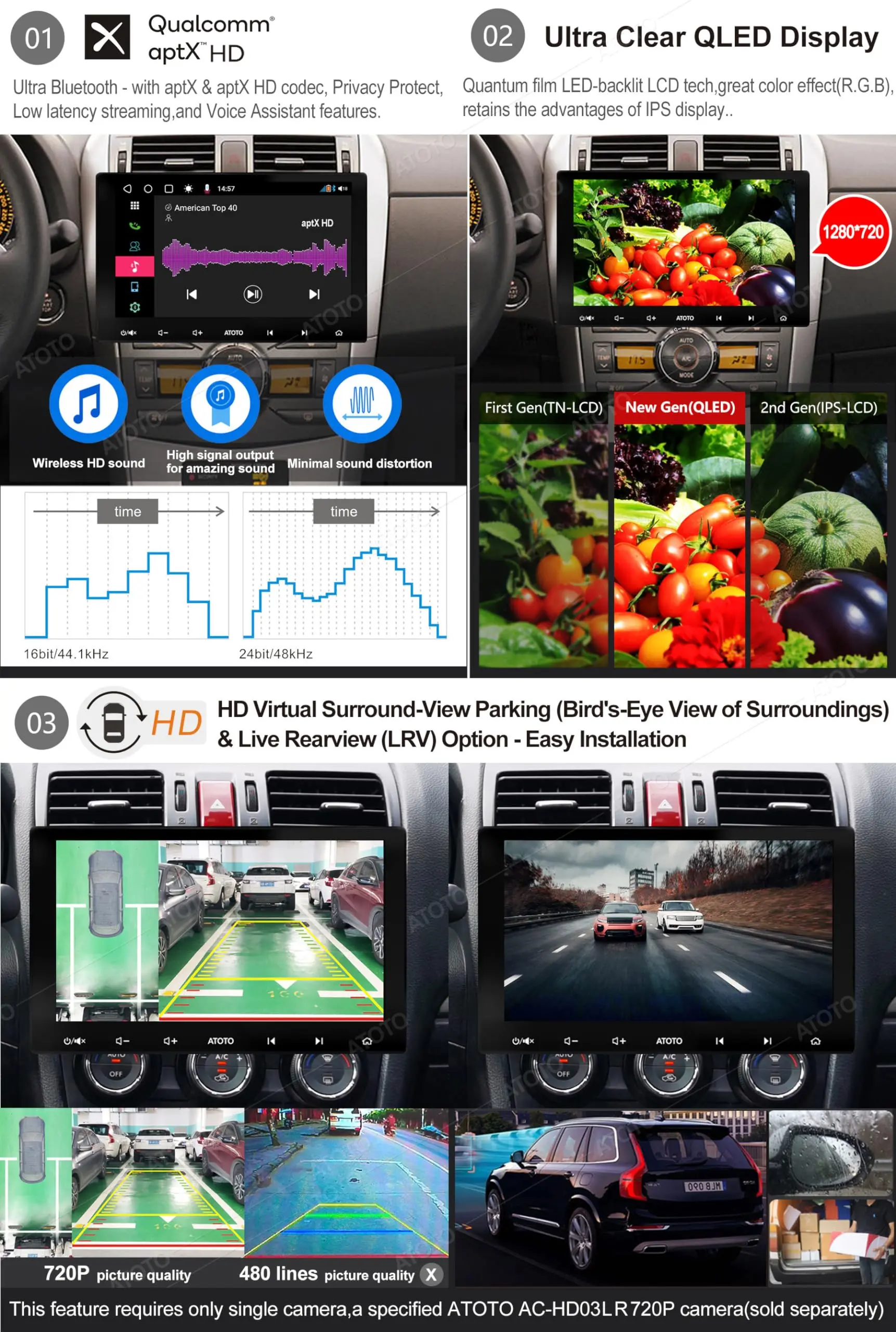 ATOTO S8G2114PM 2nd Gen Android Car Stereo with 10.1" QLED Display, Dual Bluetooth and Wi-Fi, Speed Compensated Volume Control, 6 Touch Gestures, and USB Tethering - Image 4