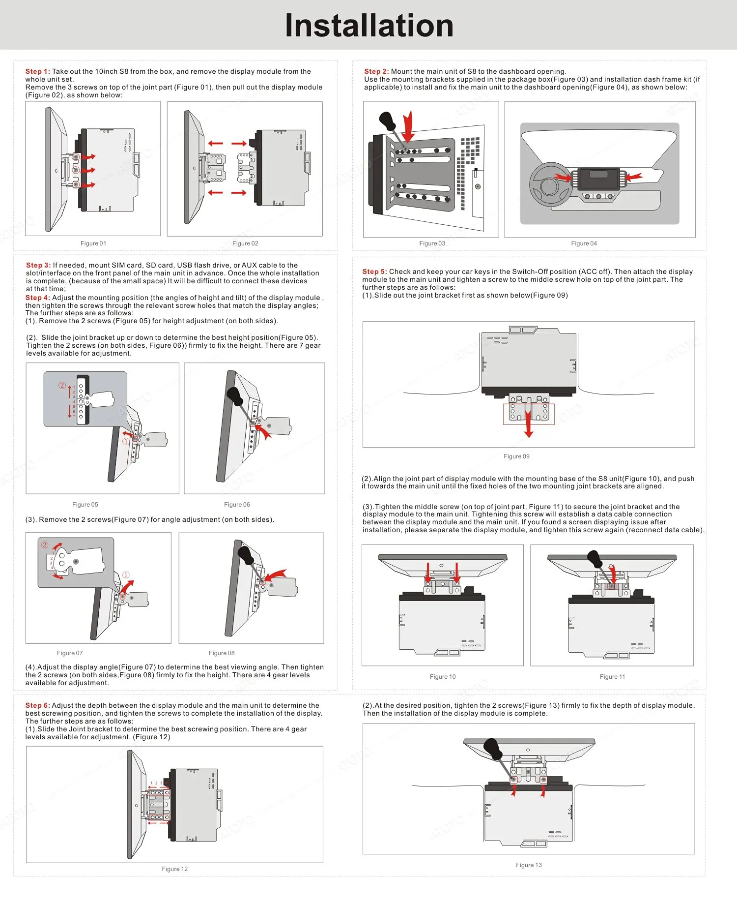 ATOTO S8G2109UP-N 10.1" QLED Car Stereo - Wireless CarPlay & Android Auto, 6GB RAM/128GB Storage, 4G LTE, Dual Bluetooth aptX HD, Virtual Surround View (VSV), Live Rear View (LRV), Gesture Control, In-Dash Multimedia Receiver - Image 7