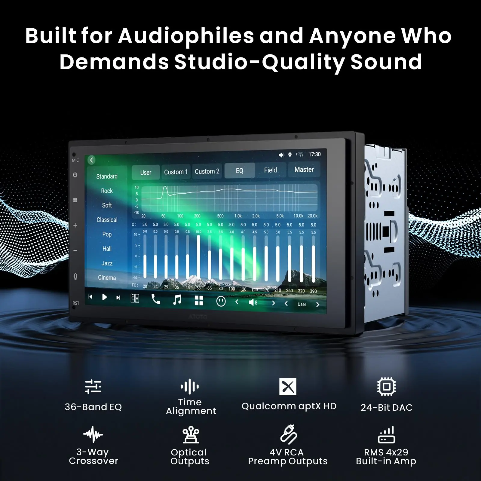 【High-end】ATOTO X10G2B7E 7" Double Din Car Stereo with Front & Rear Cameras, QLED Touchscreen, CarPlay & Android Auto, 4G LTE & WiFi, GPS, 8GB + 128GB TF Card, Dual Bluetooth, DSP Audio Technology - Image 5