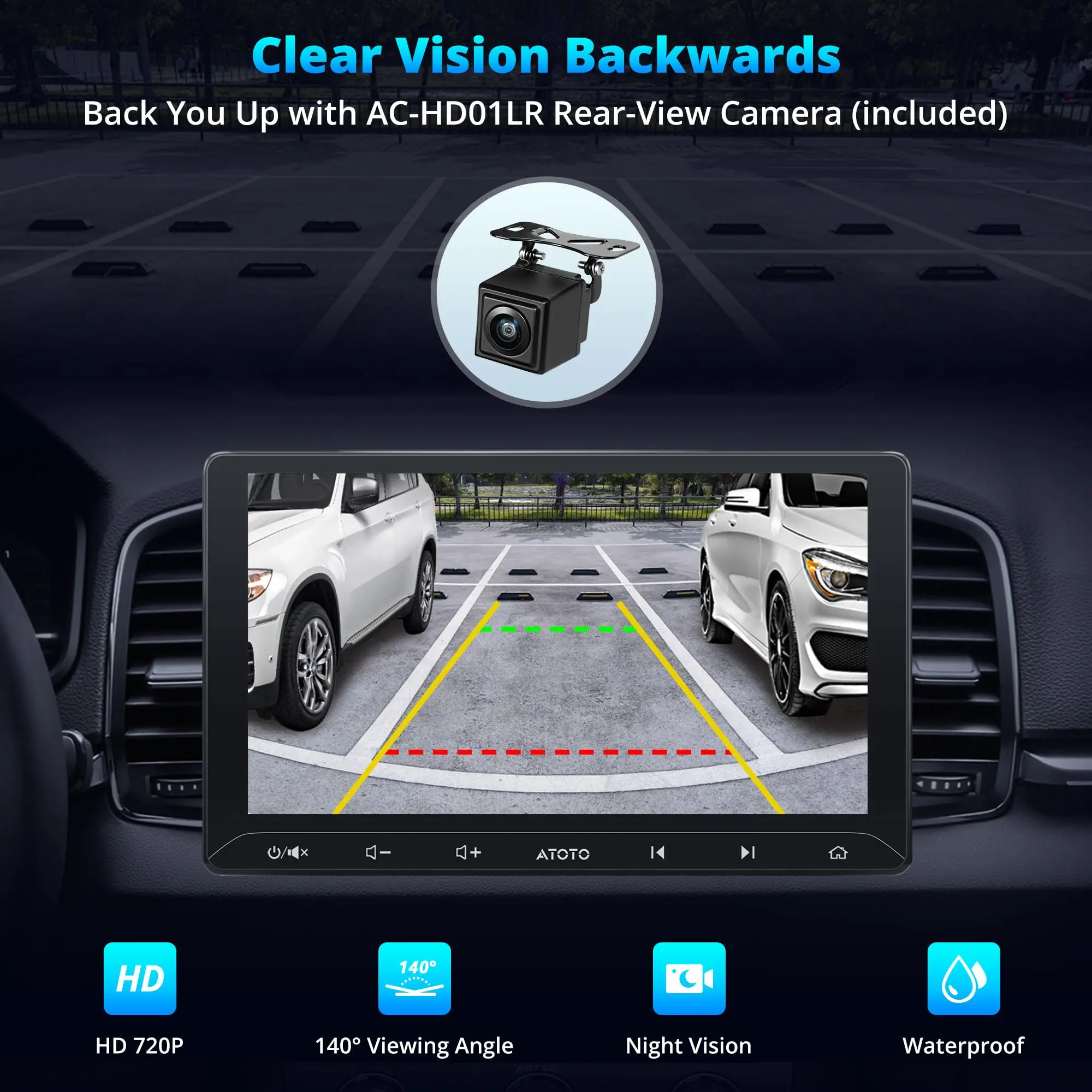 ATOTO A5LG211T 10" Android Double Din Car Stereo with Backup Camera, Wireless CarPlay & Android Auto in-Dash Navigation, WiFi/Bluetooth/USB Tethering, MirrorLink, AI Dialogue,DSP/FM/AM, 2G+32G - Image 7