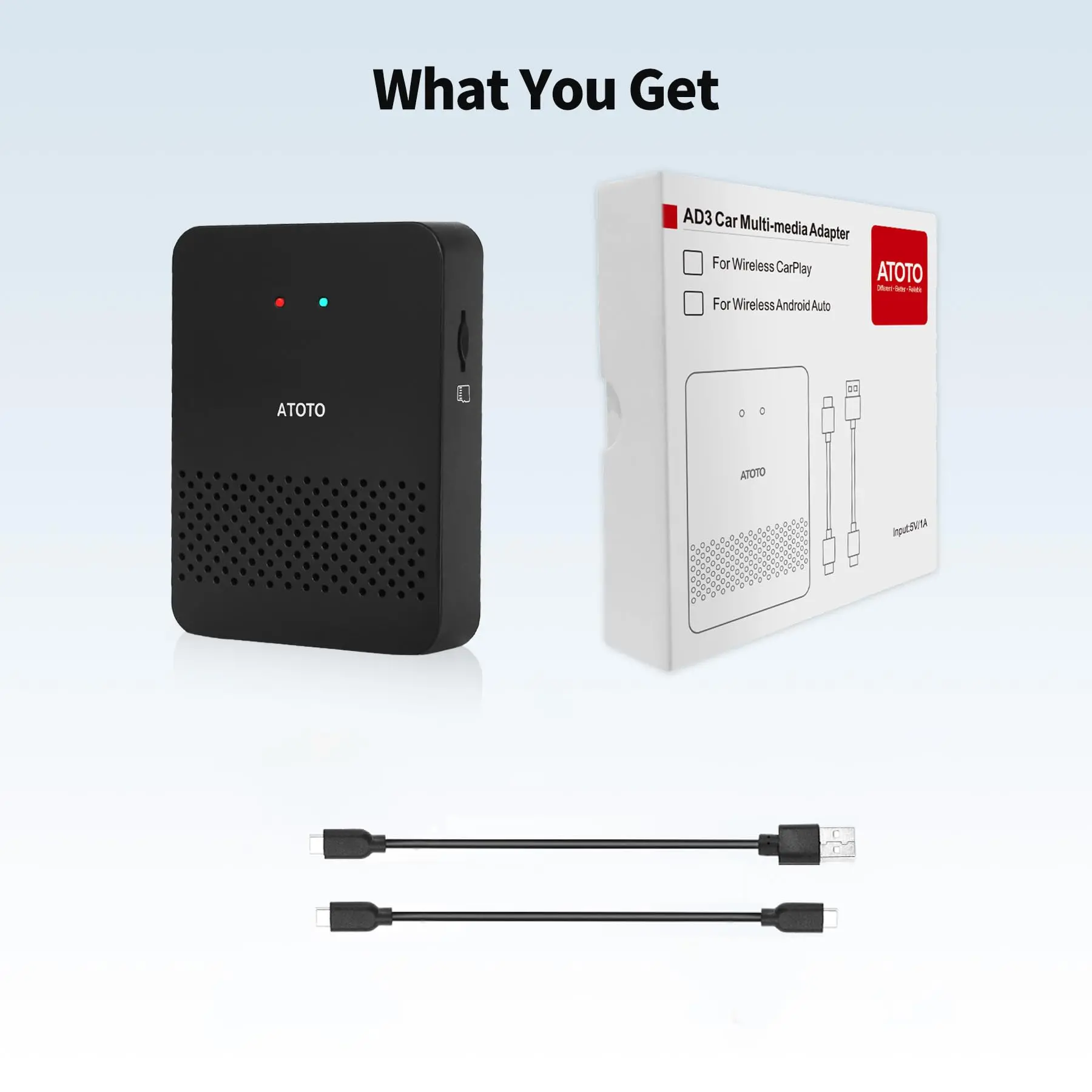 ATOTO AD3WAA-BK Wireless Android Auto Adapter - Convert Wired to Wireless for Factory/Aftermarket Radios - Compatible with Toyota, Nissan, Honda, Ford, Audi, Benz - Image 7