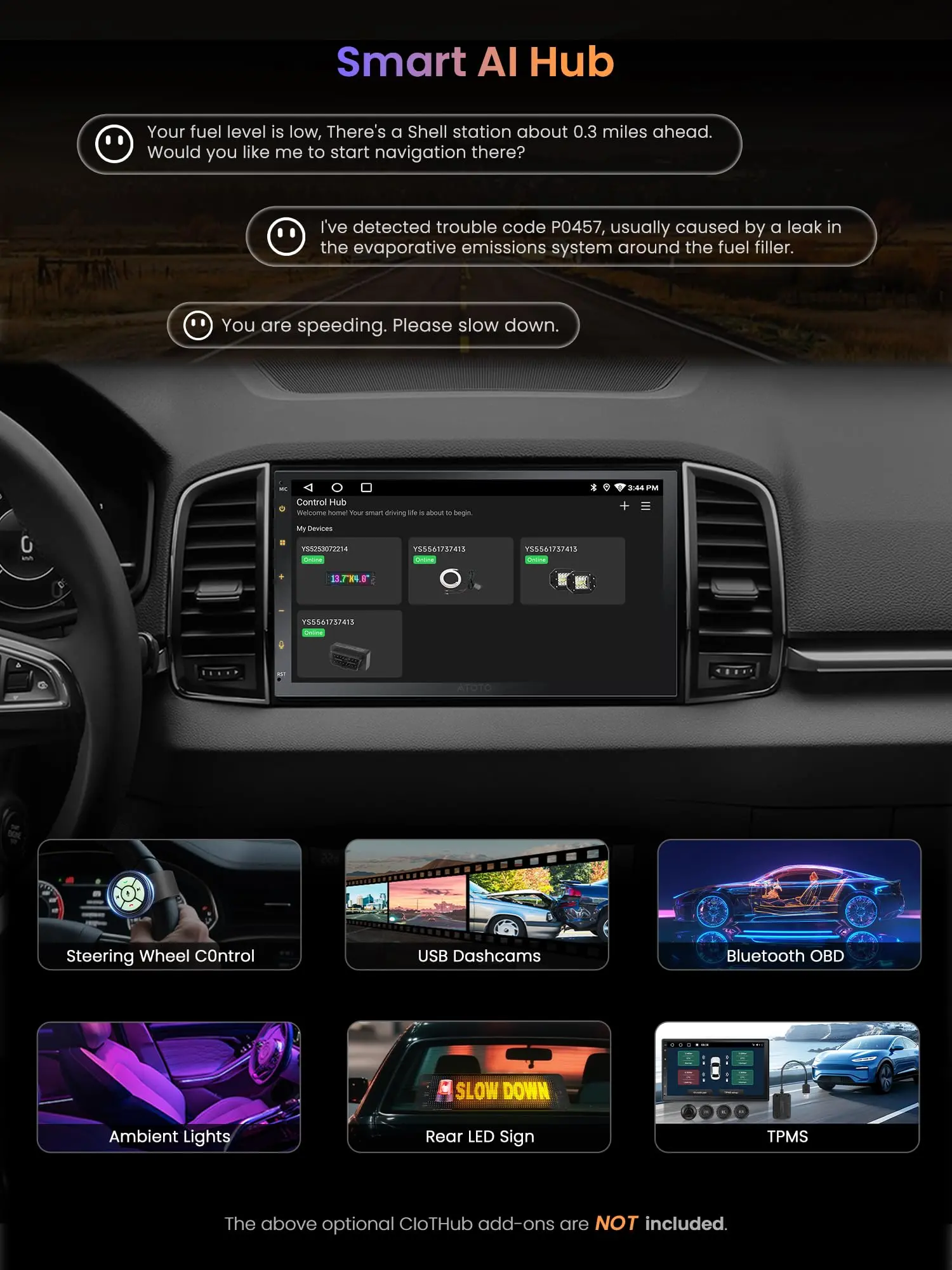 ATOTO A5LG2B7T-S01 7" Android Double Din Car Stereo with Backup Camera, Touchscreen, Wireless CarPlay & Android Auto, GPS Wi-Fi Bluetooth USB Tethering, 24Band EQ, 2+32G - Image 5