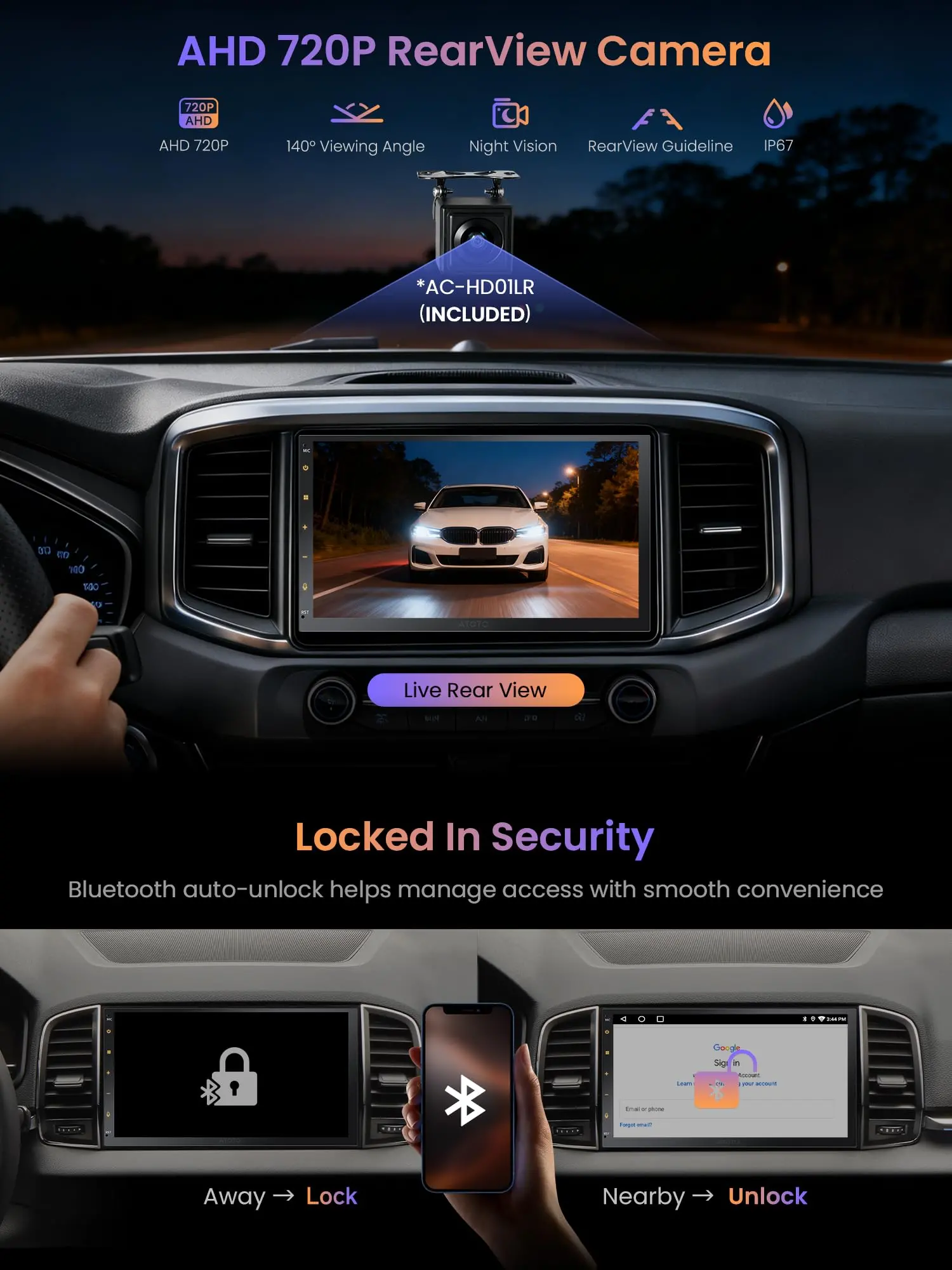 ATOTO A5LG2B7T-S01 7" Android Double Din Car Stereo with Backup Camera, Touchscreen, Wireless CarPlay & Android Auto, GPS Wi-Fi Bluetooth USB Tethering, 24Band EQ, 2+32G - Image 6