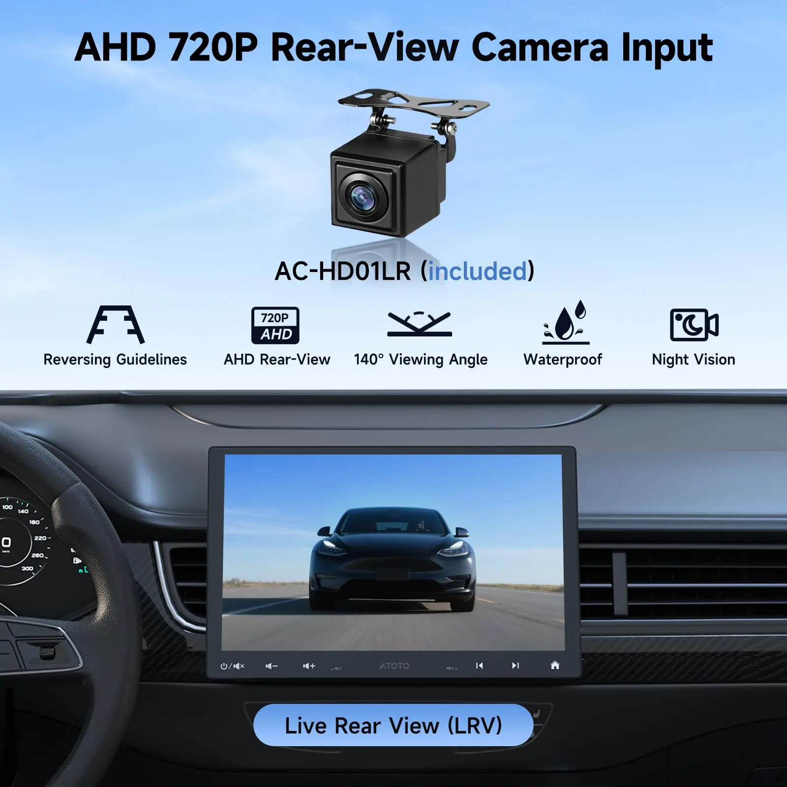 ATOTO A5LG110T 10" Android Double Din & Single Din Car Stereo, Floating QLED Touchscreen Radio with Wireless CarPlay & Android Auto, Backup Camera, HD LRV, DSP, WiFi/BT/USB - Image 6