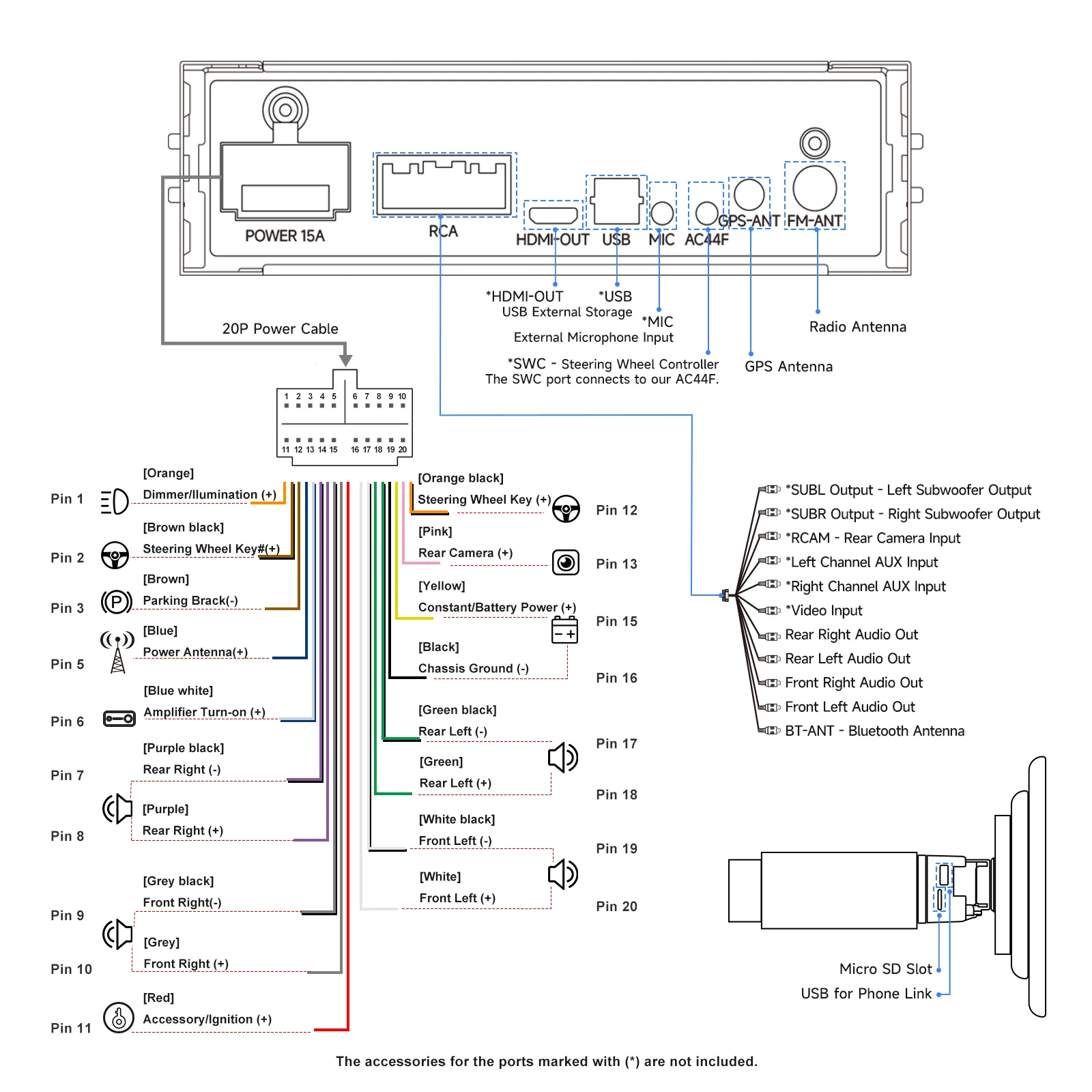 ATOTO A5LG110T 10" Double DIN & Single DIN Adaptive Car Stereo – Floating Display, Wireless CarPlay & Android Auto, WiFi/Bluetooth/USB Tethering, MirrorLink, DSP, AI Chat - Image 9
