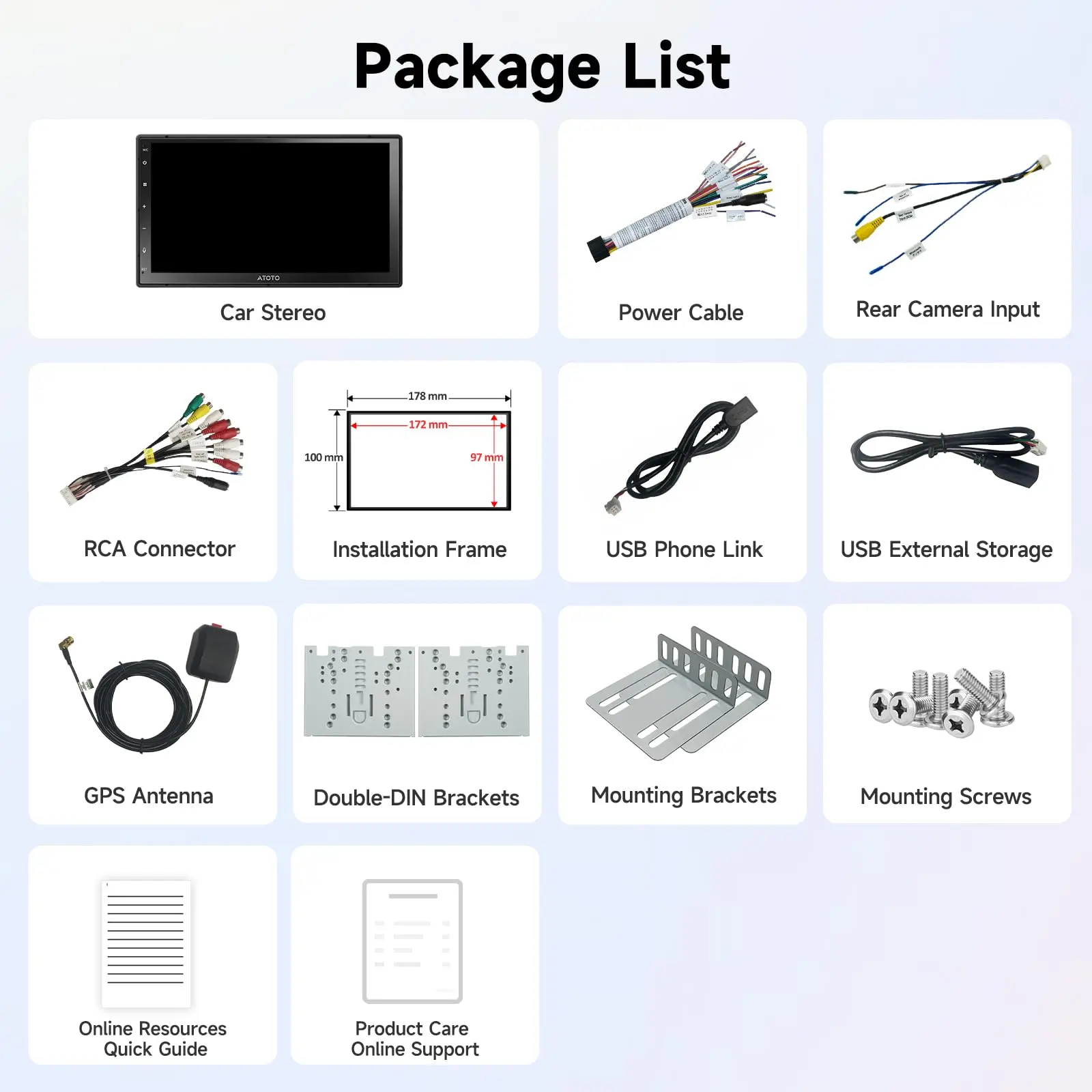 ATOTO A5LG2B7T 7" Double Din Car Stereo, HD Touchscreen, Wireless CarPlay & Android Auto, Bluetooth & WiFi, Built-in GPS Navigation, DSP Audio Technology, 2G+32G - Image 7