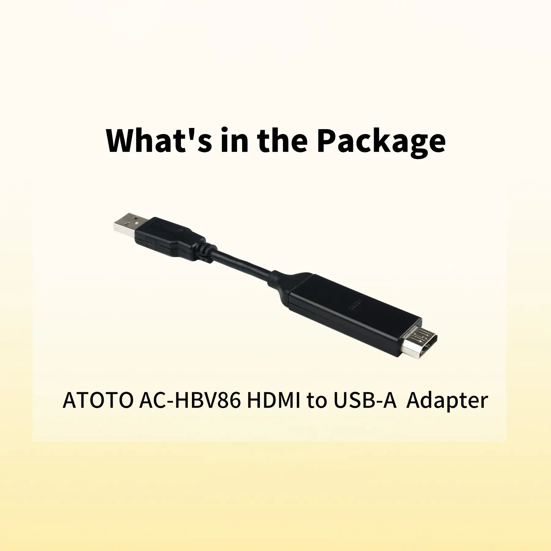 ATOTO AC-HBV86 HDMI-to-USB Adapter - Connect TV Boxes/Gaming to ATOTO P9/A6/S8, 5.43in Cable for Car Entertainment Streaming - Image 7