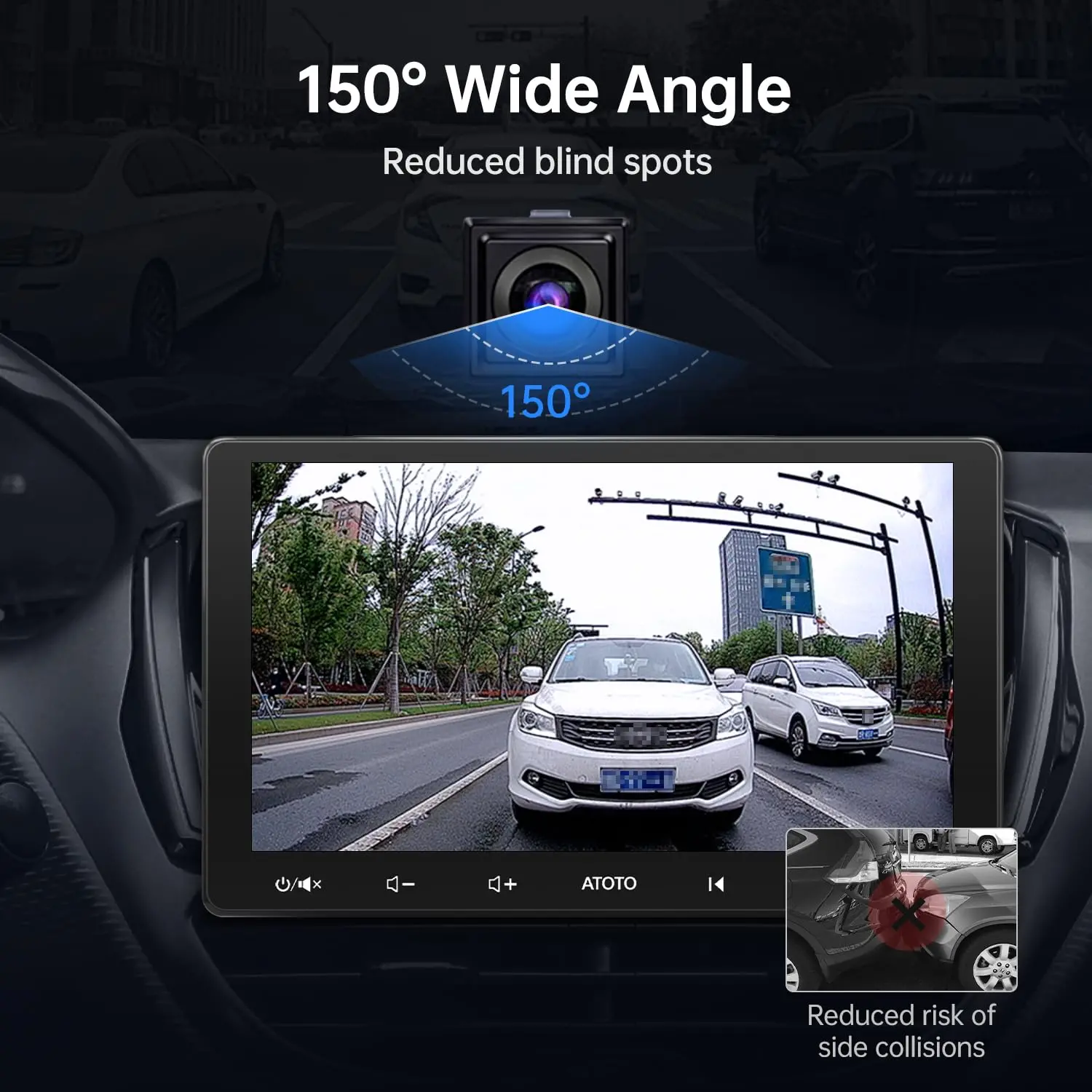 ATOTO AC-HD02LR Rückfahrkamera HD 720P mit Live-Ansicht, Nachtsicht & wasserdicht IP67, Kompatibel mit ATOTO X10, S8, F7, A5, A6, Exklusiv-Zubehör für ATOTO Autoradios - Image 4