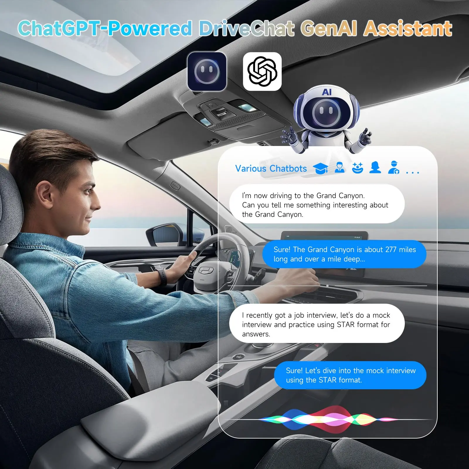 ATOTO AD5 Wireless CarPlay Android AI Box, Plug & Play, 2G+16G, Smart AI Dongle Power by ChatGPT, Wireless CarPlay Adapter with Dual WiFi, Support 256 GB TF Card - Image 5