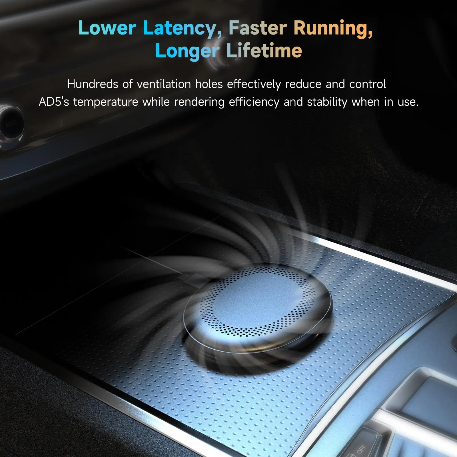 ATOTO AD5 Wireless CarPlay Android AI Box, Plug & Play, 2G+16G, Smart AI Dongle Power by ChatGPT, Wireless CarPlay Adapter with Dual WiFi, Support 256 GB TF Card - Image 9