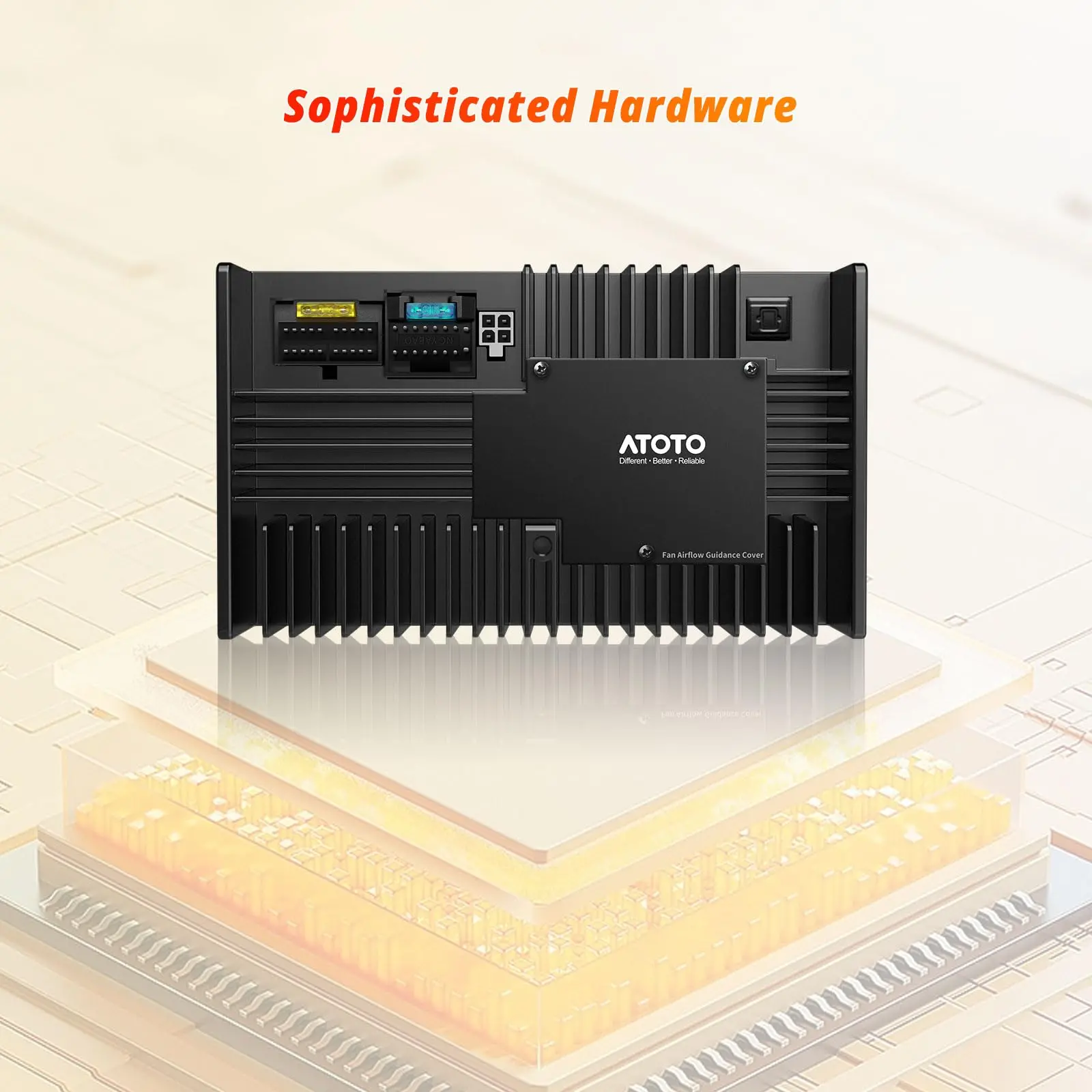 ATOTO CA-AEC02 Auto Verstärker 4x100W, Klasse A/B, 4-Kanal, mit Line-Out-Konverter, 4 Ohm, Premium Klangqualität, Ideal für Auto-Soundsysteme - Image 6