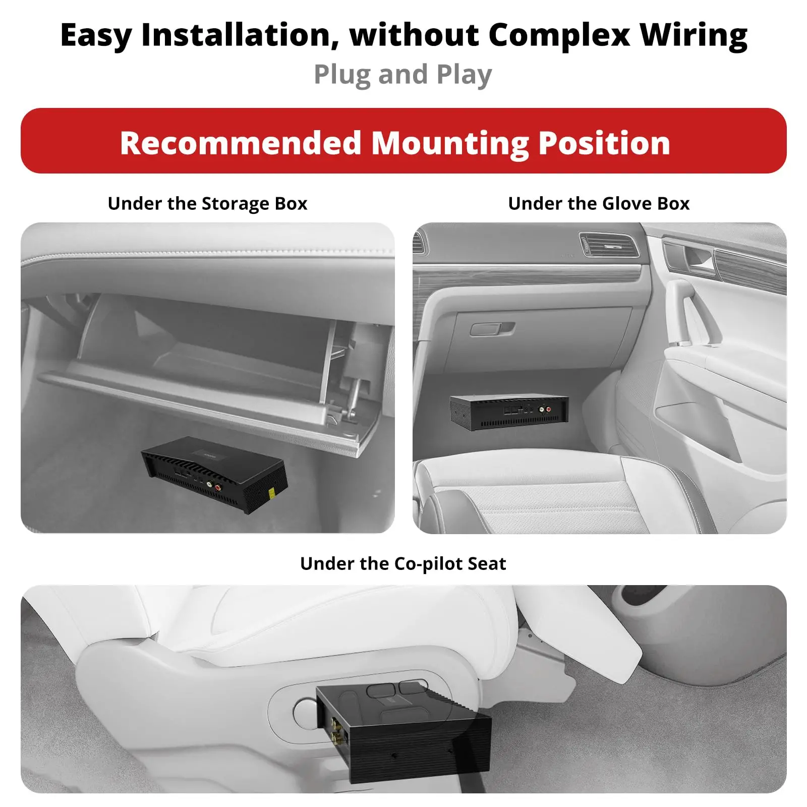 ATOTO CA-AEC03 4-Ch Car Amp - 55Wx4 RMS, Class D, SPDIF, 4-8 Ohm, for A5/A6/F7/S8/X10 (Not P5/P8/P9) - Image 5