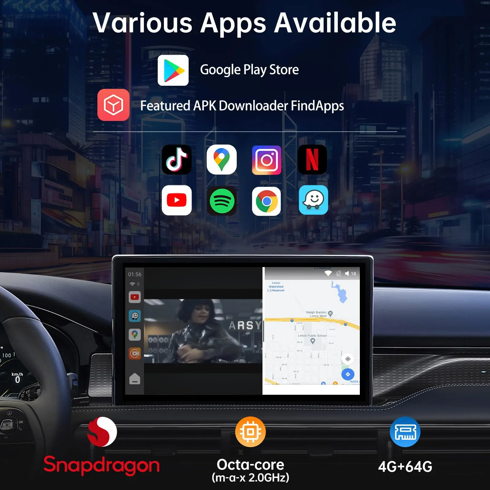 ATOTO CB6A Wireless CarPlay Adapter with OBD2 Diagnostics, 4GB RAM 64GB Storage, 4G LTE, Supports CarPlay & Android Auto, Preloaded DriveChat & FindApps, Plug-and-Play Car AI Box - Image 3