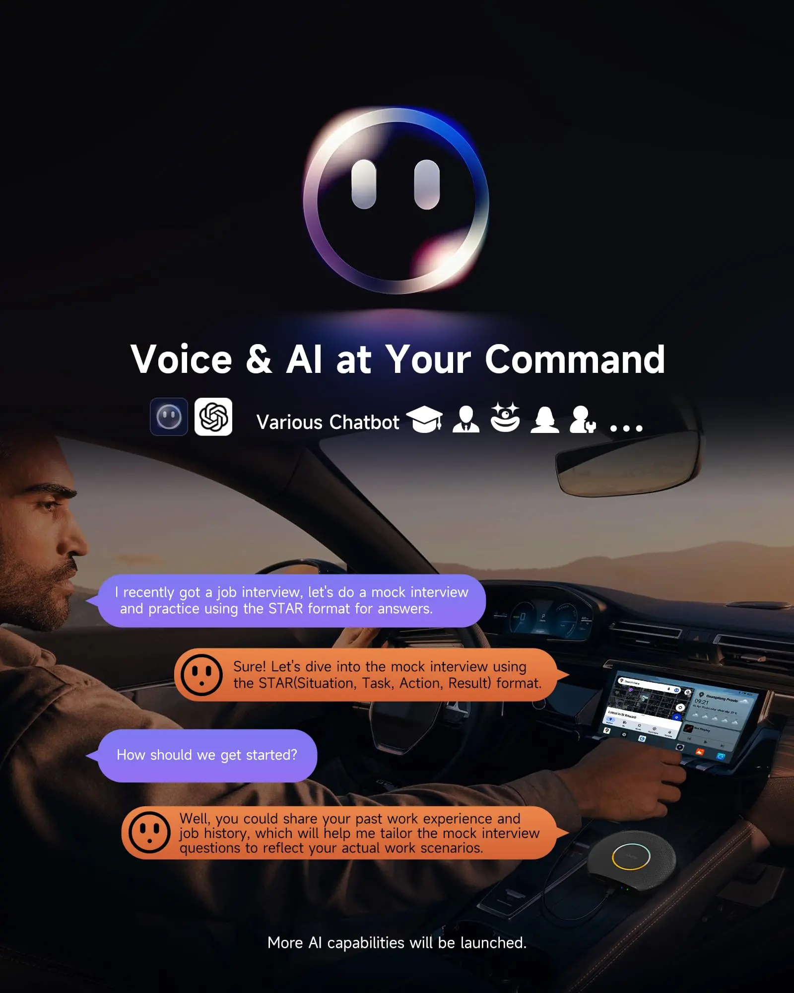 ATOTO CB6 2025 Upgrade Wireless CarPlay Adapter & Android AI Box, Plug & Play CarWave Smart Box with AI DriveChat, GPS Tracking, Android 13, 4G LTE, Dual Bluetooth, 8G+128G - Image 3