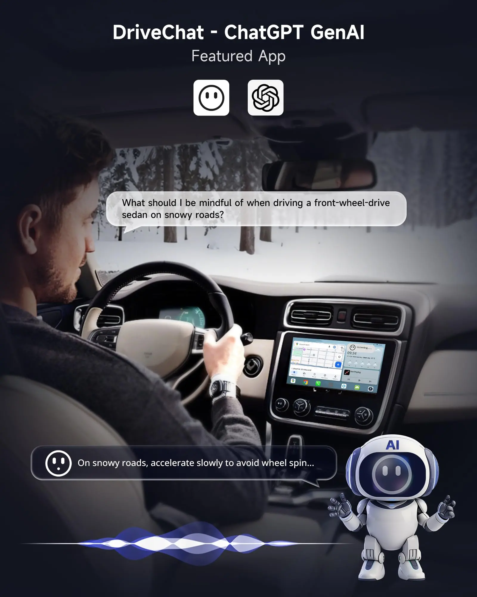 ATOTO CarWave CB6C Wireless CarPlay Adapter Android AI Box, 4G LTE Car Video Streaming Box for iPhone & Android Auto, Plug & Play, ChatGPT, YouTube, Netflix, TikTok, 4G+64G - Image 3