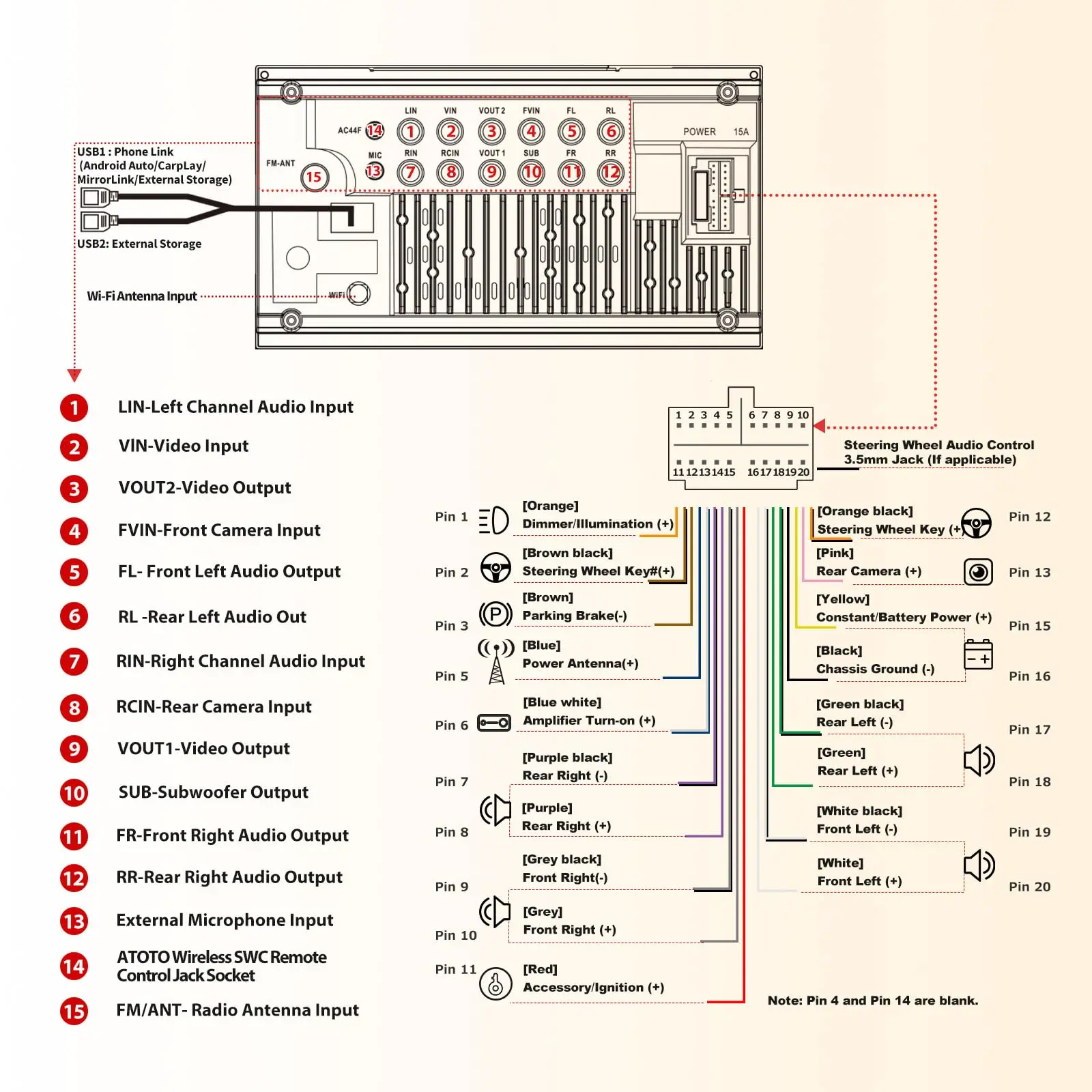 ATOTO F7G209WE 9" Double Din Car Stereo with Touchscreen, Wireless CarPlay & Android Auto, Bluetooth, FM/AM/RDS Radio, Phone Mirror Link, Voice Control, HD Rearview, GPS Navigation - Image 7
