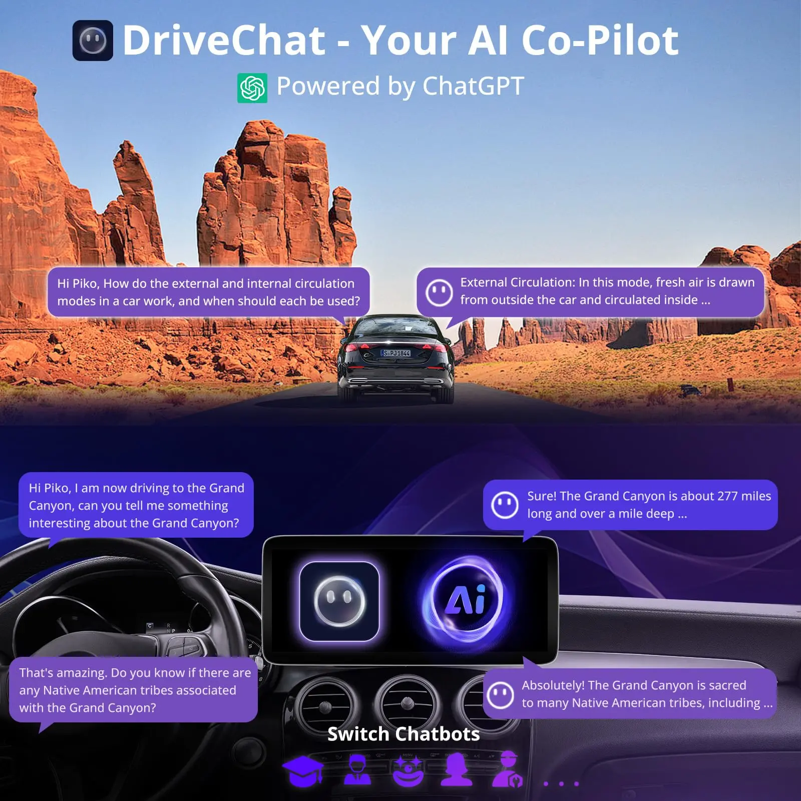 ATOTO S8MBEC4L12C8PN 12.3" Mercedes Compatible Car Stereo, Wireless CarPlay & Android Auto, Fits E-Class W212 NTG4.0 2010-2013, GPS Tracking, AI DriveChat, 4G LTE, Dual Bluetooth, Retains Original Functions - Image 3