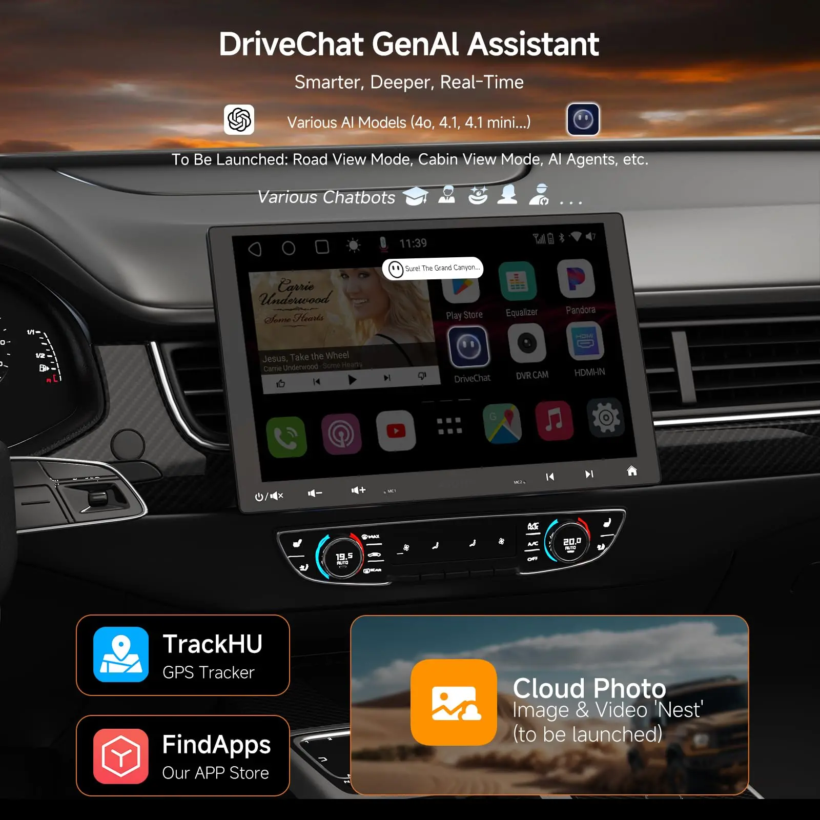 ATOTO S8G1109UN 10.1" Single & Double Din Android Car Stereo, Floating QLED Touchscreen, 6+128G Wireless CarPlay & Android Auto, ChatGPT, Built-in 4G, DSP & SCVC, Dual Bluetooth - Image 6