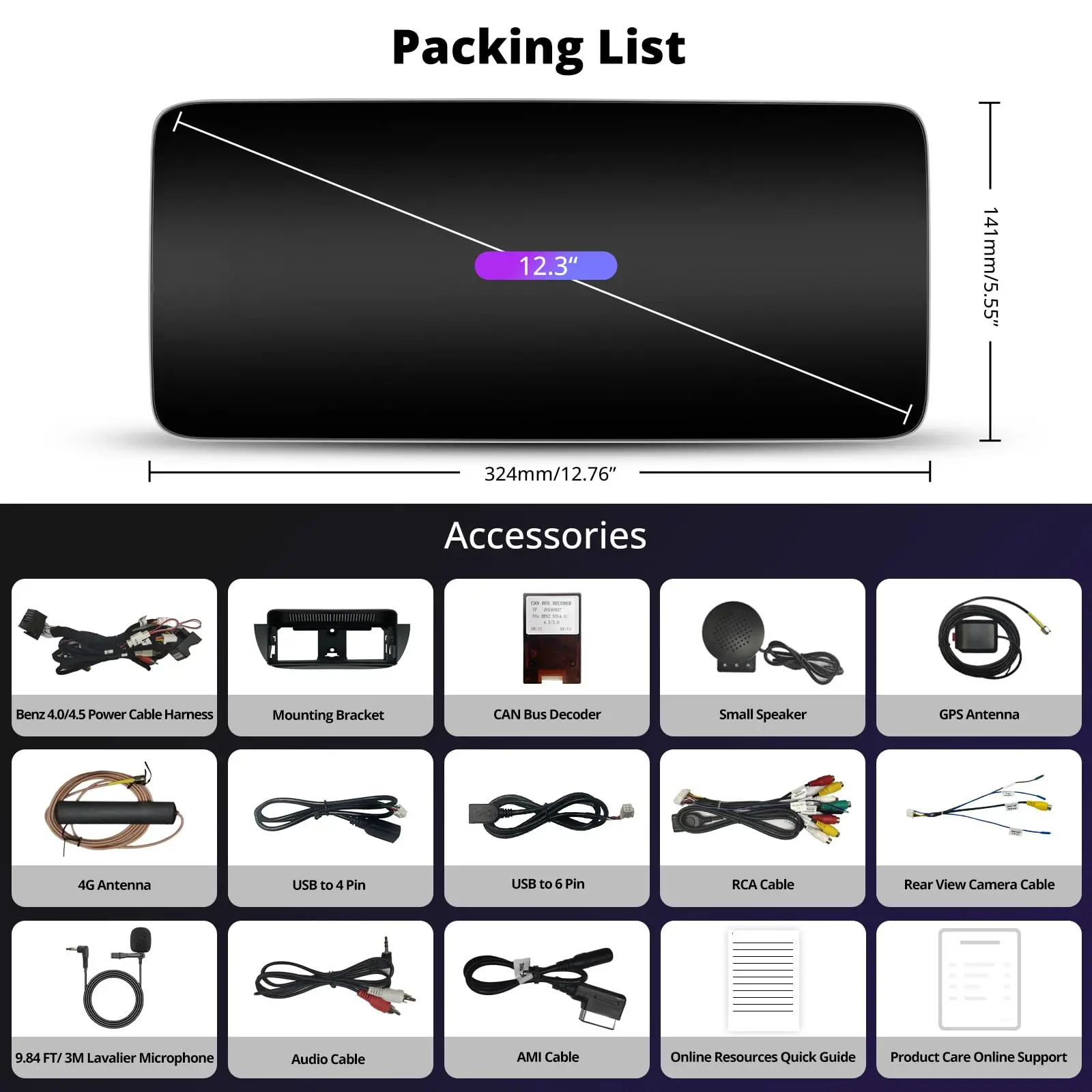 ATOTO S8MBBC412C8PN 12.3" Mercedes Compatible Car Stereo, Wireless CarPlay & Android Auto, Fits B-Class W246 NTG4.5/4.7 2013-2014, GPS Tracking, AI DriveChat, 4G LTE, Dual Bluetooth, Retains Original Functions - Image 6