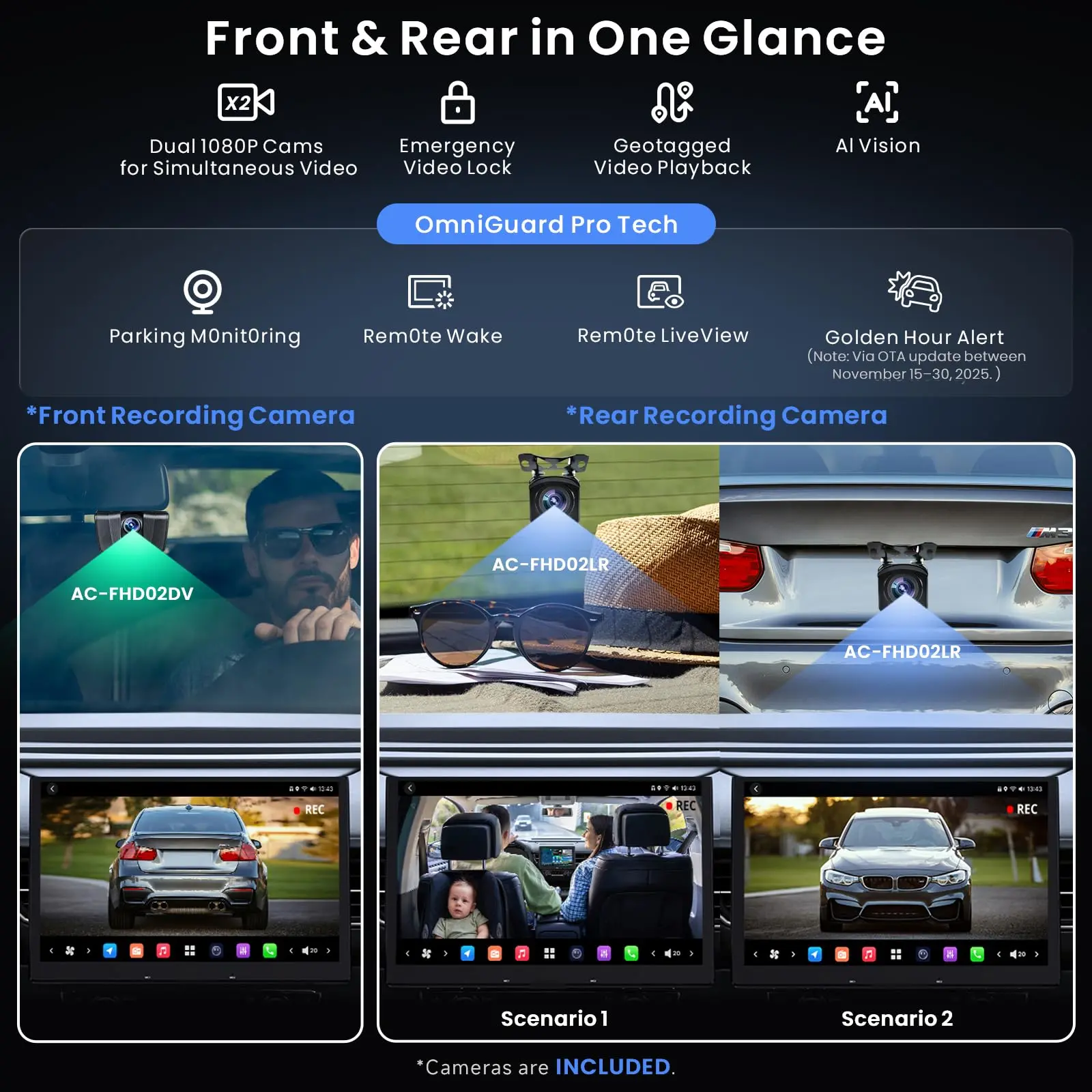 ATOTO X10G129E 12.95" Android Single Din Car Stereo with Wireless CarPlay/Android Auto, 1080P Dual Dash Cam, HDMI-in TV/Game, SPDIF DSP DAC AMP RCA SUB, 8+128G, 4G WiFi Bluetooth GPS OTA AI - Image 6