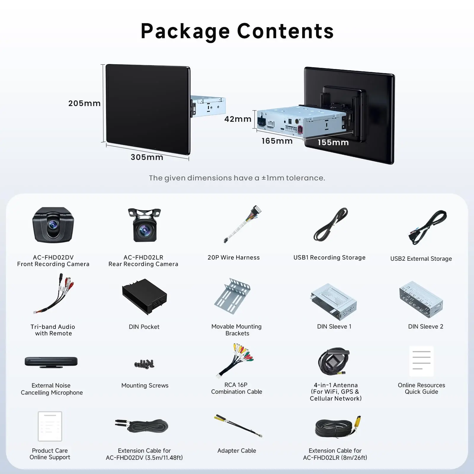 ATOTO X10G129E 12.95" Android Single Din Car Stereo with Wireless CarPlay/Android Auto, 1080P Dual Dash Cam, HDMI-in TV/Game, SPDIF DSP DAC AMP RCA SUB, 8+128G, 4G WiFi Bluetooth GPS OTA AI - Image 8