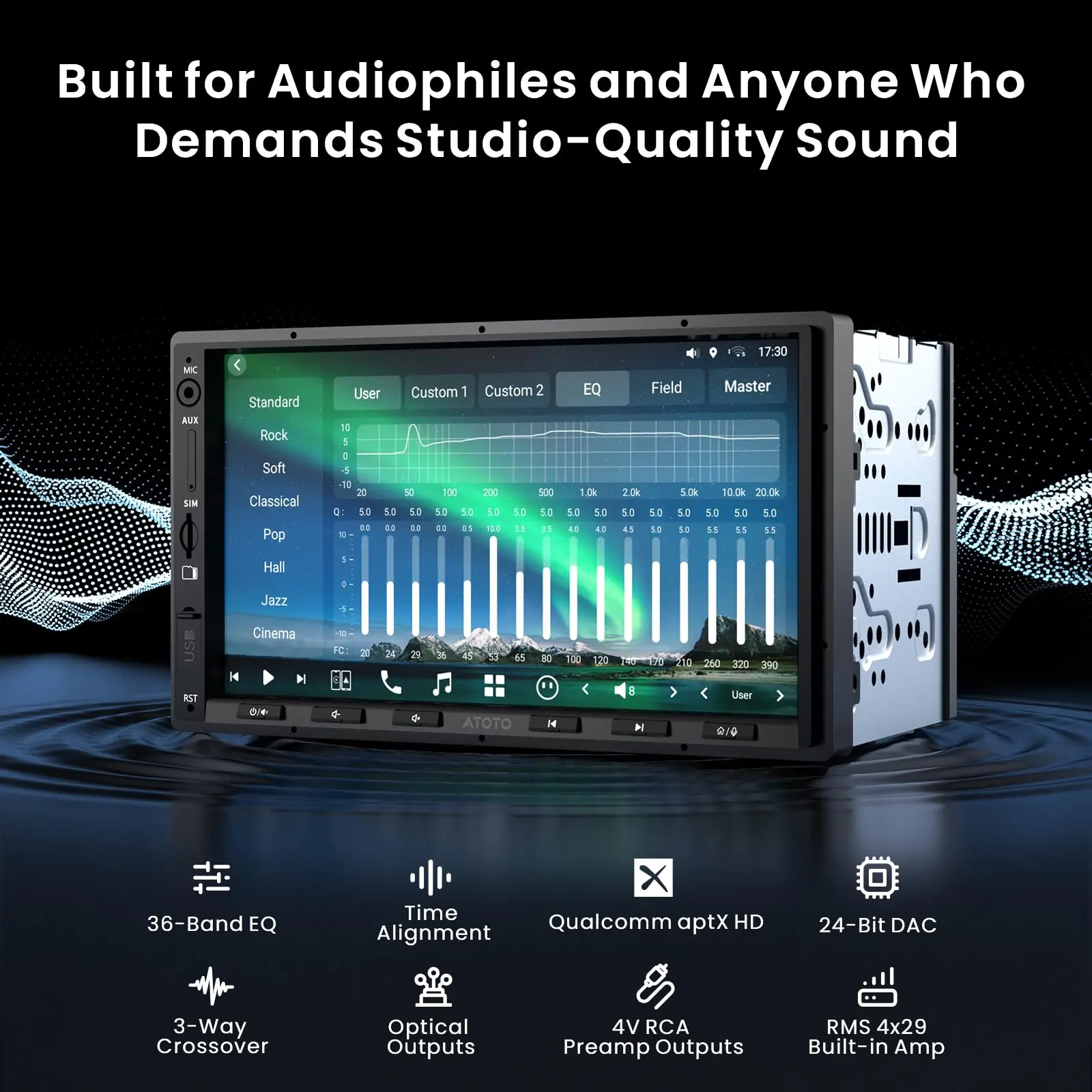 ATOTO X10G2A7E-R2 7" Double DIN Android Car Stereo with Wireless CarPlay & Backup Camera, 8G+128G, AI Android In-Dash Navigation, 4G LTE, Wireless CarPlay & Android Auto, Dual Phone Connection & Bluetooth, 36-Band EQ, HDMI Input - Image 5