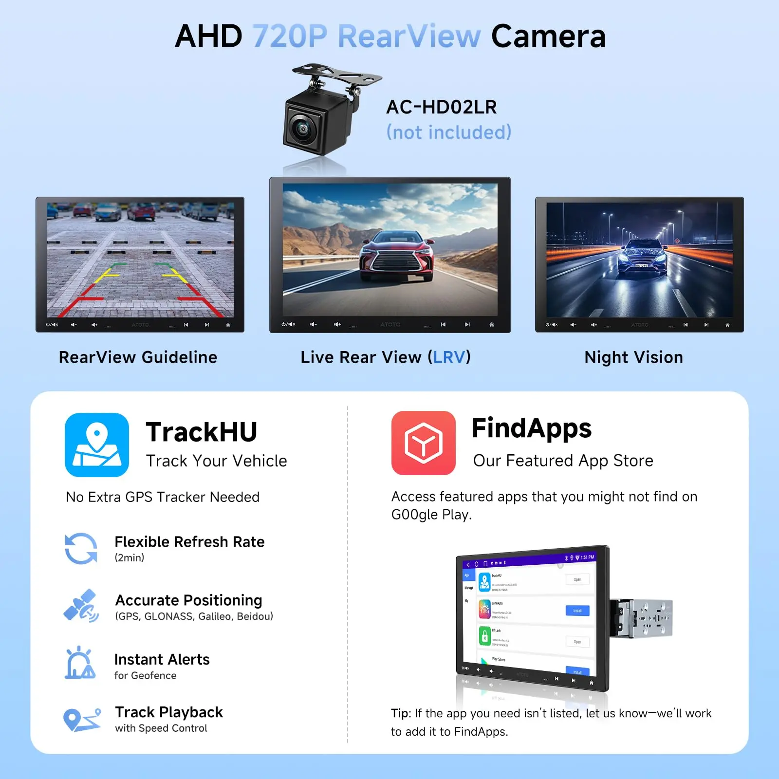 ATOTO A5LG110T 10" Double DIN & Single DIN Adaptive Car Stereo – Floating Display, Wireless CarPlay & Android Auto, WiFi/Bluetooth/USB Tethering, MirrorLink, DSP, AI Chat - Image 6