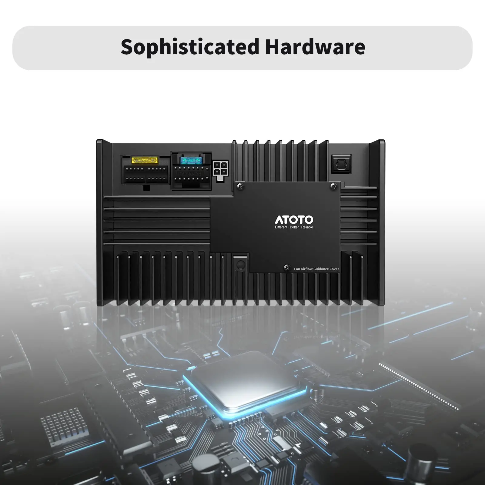 ATOTO CA-AEC02 Car Amplifier, 4-Channel, 392W Max, 4 Ohm, Class A/B, Built-in Line-Out Converters, High Sound Quality, Car Audio Amplifiers - Image 5